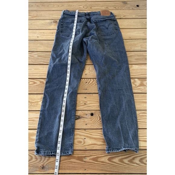 Levi's Men's 501 Straight Jeans - Black - Picture 8 of 11